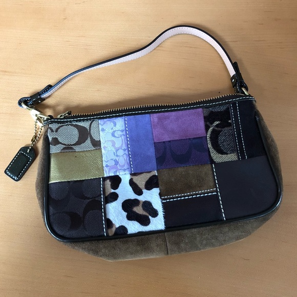 Coach Handbags - Coach Animal Print Patchwork Handbag